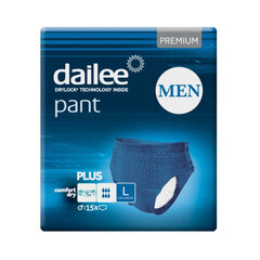 DAILEE Pant Men Premium Plus L 15gab. цена и информация | Подгузники, прокладки, одноразовые пеленки для взрослых | 220.lv