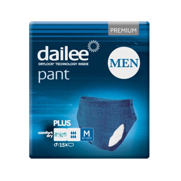 Autiņbikses DAILEE Pant Men Premium Plus M 15gab. цена и информация | Autiņbiksītes, higiēniskās paketes, vienreizlietojamie paladziņi pieaugušajiem | 220.lv