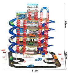 Liela 5 stāvu autostāvvieta ar automašīnām cena un informācija | Rotaļlietas zēniem | 220.lv