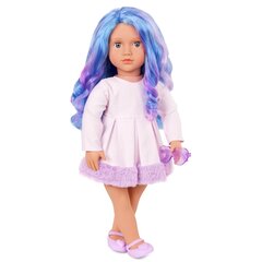 Lelle Veronika ar krāsainiem matiem Our Generation, 46 cm cena un informācija | Rotaļlietas meitenēm | 220.lv