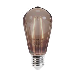 LED Bulb Filament E27 ST64 4W 230V 2000K 400lm COG smoked Forever Light цена и информация | Лампочки | 220.lv