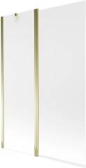 Стена в ванной Mexen Flip I, Gold/матовое стекло, 80,100,120,140x150 cm-80 cm цена и информация | Принадлежности для ванн и душевых кабин | 220.lv