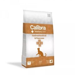 Calibra Veterinary Diets Gastrointestinal & Pancreas pieaugušiem kaķiem ar lasi, 2 kg цена и информация | Сухой корм для кошек | 220.lv