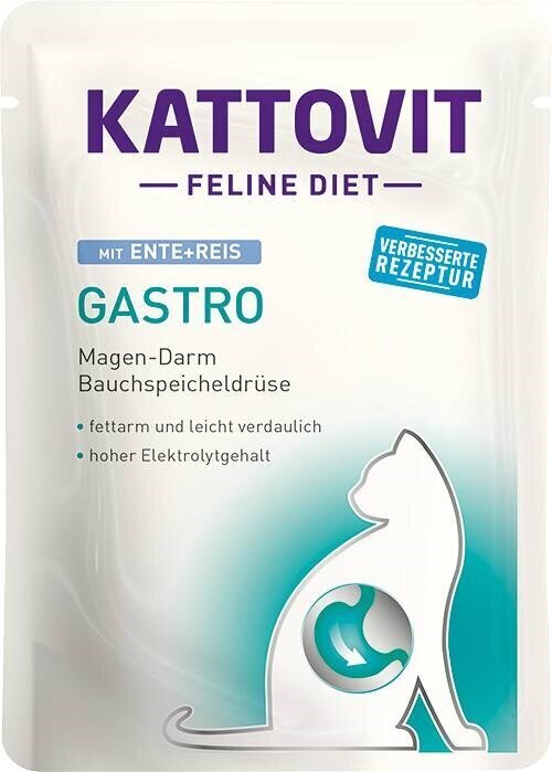 Kattovit Feline Diet Gastro komplekts pieaugušiem kaķiem, 12x85 g cena un informācija | Konservi kaķiem | 220.lv