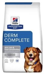 Hill's Prescription Diet Derm Complete pieaugušiem suņiem, 1,5 kg cena un informācija | Sausā barība suņiem | 220.lv
