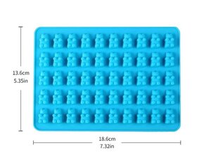 Силиконовая форма для конфет, Electronics LV- 1010, синяя, 1 шт цена и информация | Формы, посуда для выпечки | 220.lv