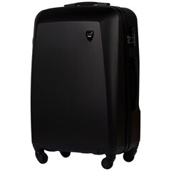 Средний чемодан 0125, чёрный цена и информация | Чемоданы, дорожные сумки | 220.lv