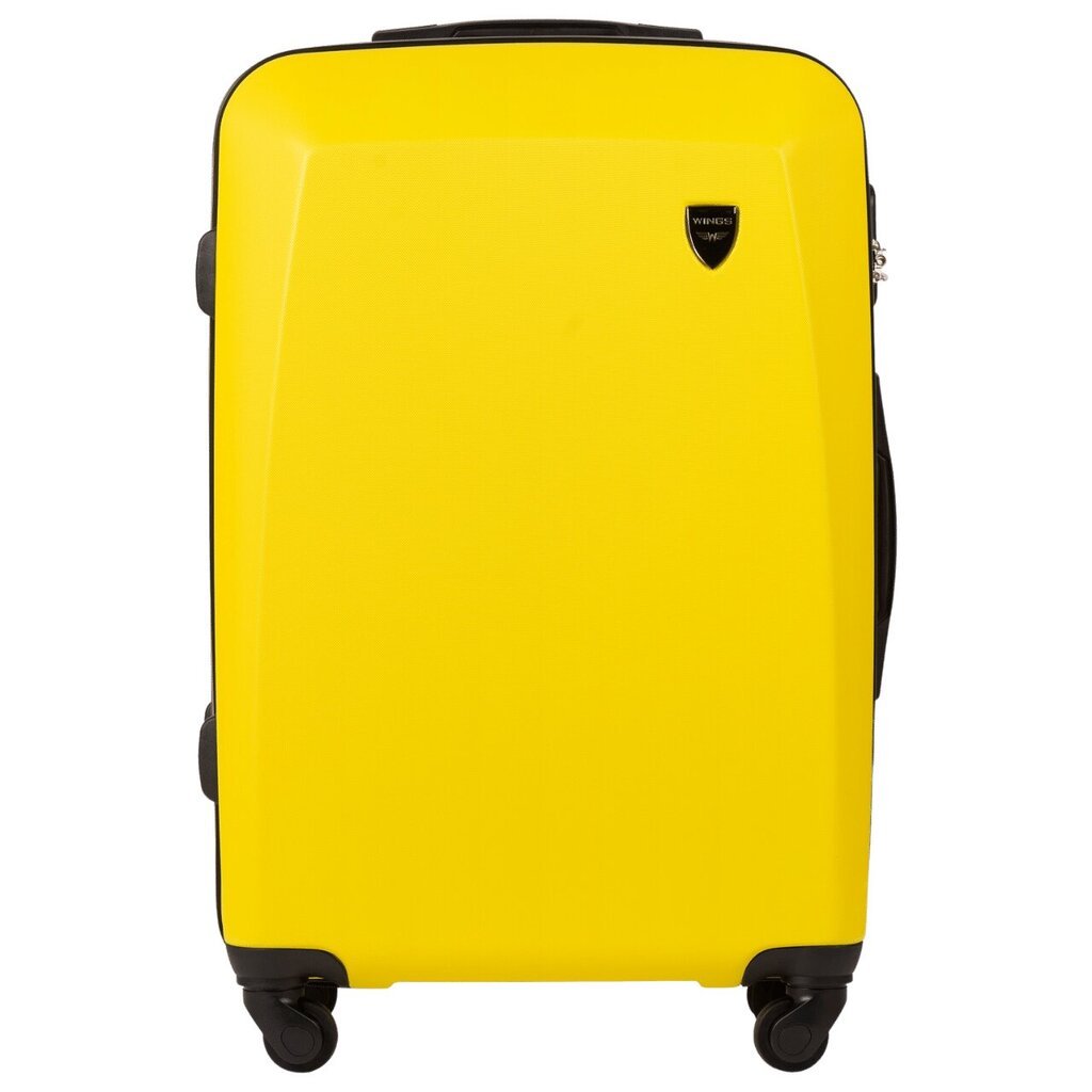 Vidējs koferis Wings 0125, dzeltens cena un informācija | Koferi, ceļojumu somas | 220.lv