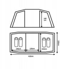 Туристическая палатка Peme Bojanна, 4 человека цена и информация | Палатки | 220.lv