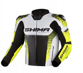 Мотоциклетная куртка Shima STR 2.0 р. черно-желтый, кожаный цена и информация | Мотоциклетные куртки | 220.lv