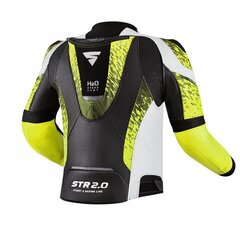Moto jaka Shima STR 2.0 r. melns-dzeltens, āda cena un informācija | Moto jakas | 220.lv