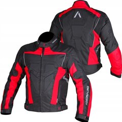 Мотоциклетная куртка Adrenaline черно-красная, Текстиль цена и информация | Мотоциклетные куртки | 220.lv