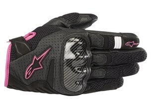 Женские перчатки Alpinestars Smx-1 Air V2 R, черно-фиолетовые цена и информация | Мото перчатки, защита | 220.lv