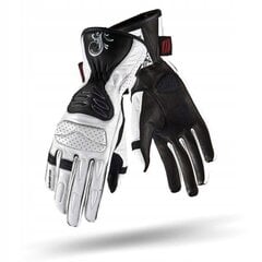 Мотоциклетные перчатки Shima Caldera черно-белые, кожа цена и информация | Мото перчатки, защита | 220.lv