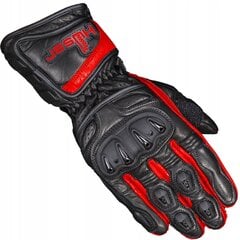Мужские черно-красные мотоциклетные перчатки Husar ZR Race цена и информация | Мото перчатки, защита | 220.lv
