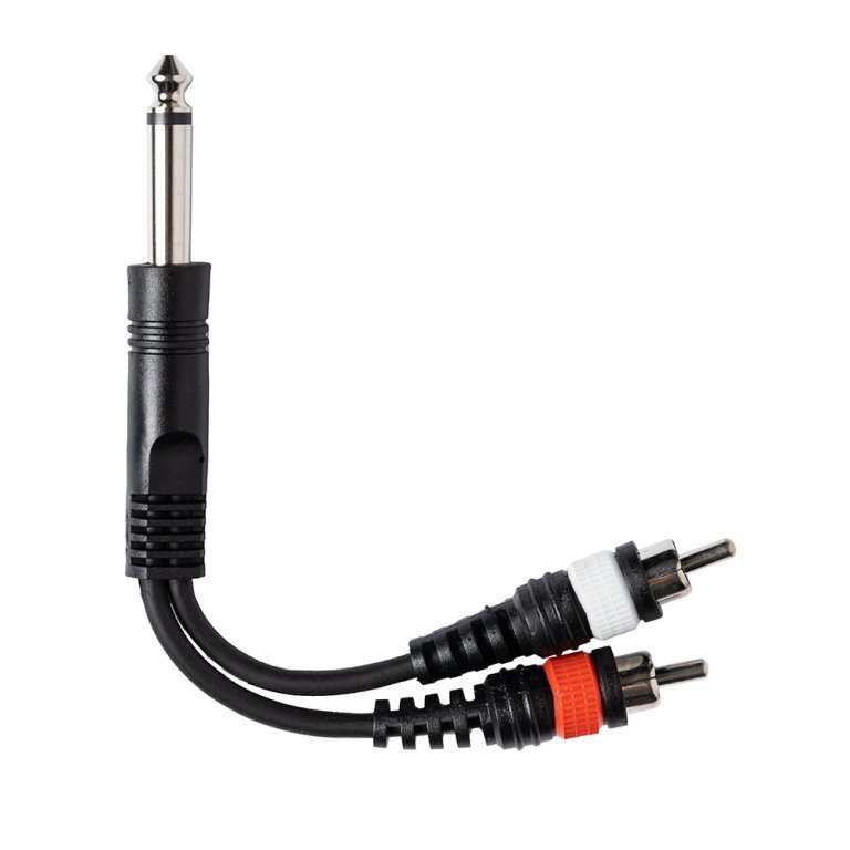 Adapteris Jack/m - 2 RCA/m Stagg YC-0,1/1PM2CMH cena un informācija | Kabeļi un vadi | 220.lv