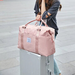 Складная дорожная сумка S2, розовая. цена и информация | Чемоданы, дорожные сумки | 220.lv