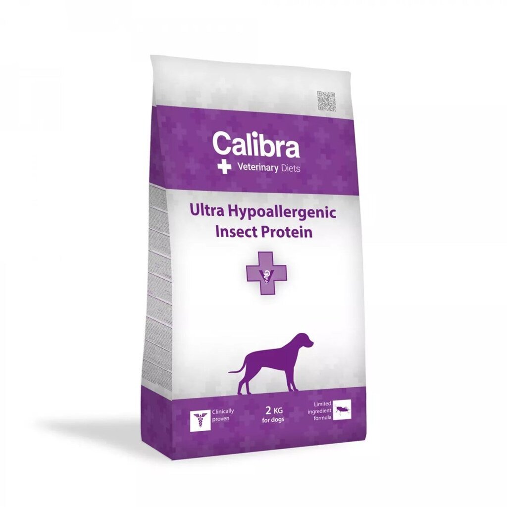 Calibra Veterinary Diets Ultra Hypoallergenic Insect visu šķirņu suņiem, 2 kg цена и информация | Sausā barība suņiem | 220.lv