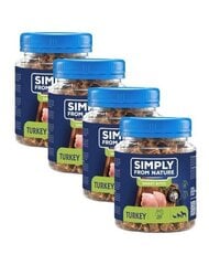 Simply From Nature Smart Bites ar tītaru, 4x130 g cena un informācija | Gardumi suņiem | 220.lv