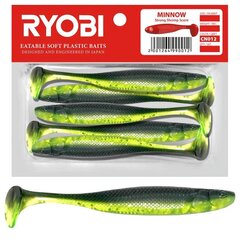 Мягкая приманка Scented Ryobi Minnow 93мм CN012 5шт цена и информация | Воблеры, приманки, блесны | 220.lv