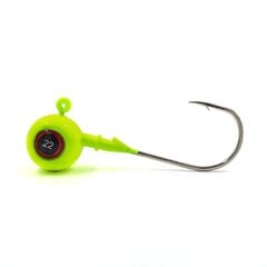 Джиг-головка, 3D Eyes, 8 г, желтая, Hooked by Gamakatsu 2/0, 2 шт, Merganser цена и информация | Грузила для рыбалки | 220.lv