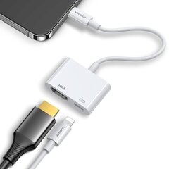 Адаптер-разветвитель для наушников, Joyroom, iPhone Lightning, 2x Lightning, белый цена и информация | Адаптеры и USB разветвители | 220.lv
