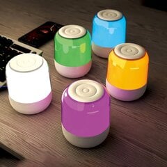 Беспроводная колонка, Dudao, Bluetooth 5.0, RGB-подсветка, белый цена и информация | Аудиоколонки | 220.lv