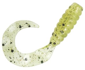 Мягкая приманка Z-Man GRUBZ 2.5" Chartreuse Sparkle 8шт. цена и информация | Воблеры, приманки, блесны | 220.lv