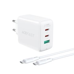 Автомобильное зарядное устройство с дисплеем, Acefast, 2x USB, C 1x USB, 101 Вт, QC 4.0, черный цена и информация | Зарядные устройства для телефонов | 220.lv