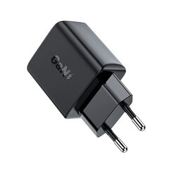 Сетевое зарядное устройство, Acefast, USB-C, 30 Вт, PD QC 3.0, AFC, FCP, черный цена и информация | Зарядные устройства для телефонов | 220.lv