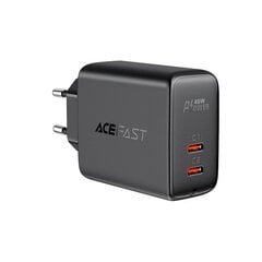 Автомобильное зарядное устройство с дисплеем, Acefast, 2x USB, C 1x USB, 101 Вт, QC 4.0, черный цена и информация | Зарядные устройства для телефонов | 220.lv