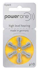 батарейка для слухового аппарата pr70/10 6 шт/бл цена и информация | Батарейки | 220.lv