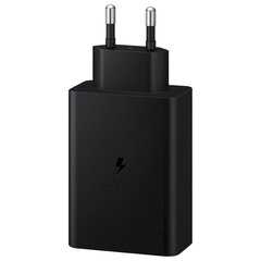 Зарядное устройство, Samsung, 2x USB-C и 1x USB PPS PD, 65 Вт, QC 3.0, AFC FCP, черный цена и информация | Зарядные устройства для телефонов | 220.lv