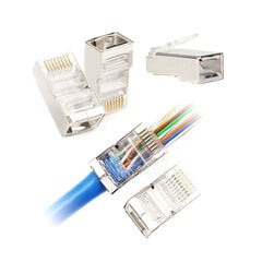 телефонный штекер rj45 8p 8c 6e цена и информация | Аксессуары для телефонов | 220.lv