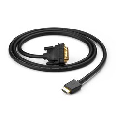 Кабель-переходник HDMI, Ugreen, DVI 4K 60Hz 30AWG 1 м, черный цена и информация | Адаптеры и USB разветвители | 220.lv