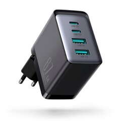 Сетевое зарядное устройство с кабелем USB-C, Joyroom JR-TCG02, 67 Вт., 2x USB 2x USB-C, 1,2 м., черный цена и информация | Зарядные устройства для телефонов | 220.lv