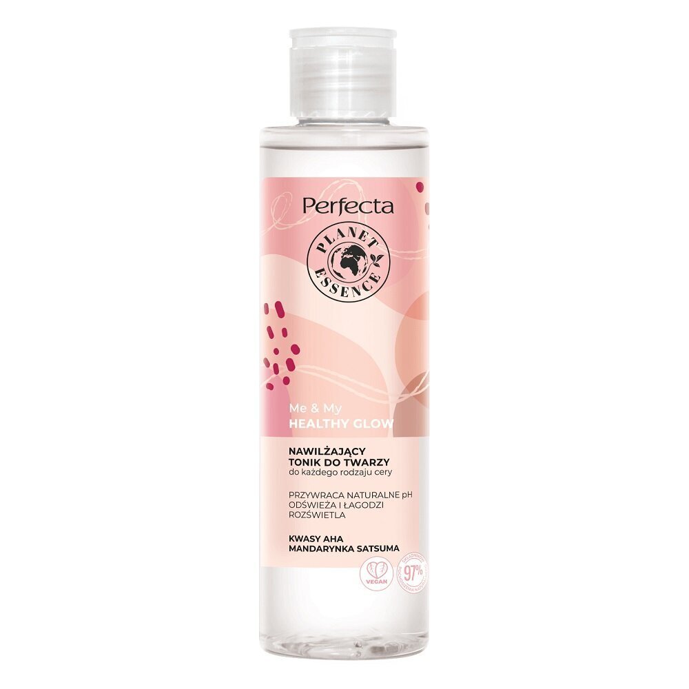 Mitrinošs sejas toniks Perfecta Planet Essence Me & My Healthy Glow, 200 ml cena un informācija | Sejas ādas kopšana | 220.lv