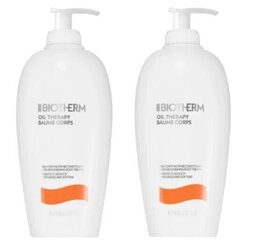 Mitrinošs ķermeņa losjons Biotherm Oil Therapy Baume Corps Duo, 2x400 ml cena un informācija | Ķermeņa krēmi, losjoni | 220.lv