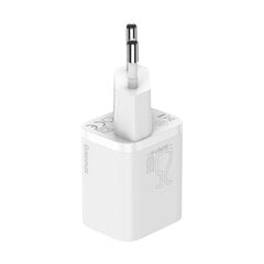 Быстрое зарядное устройство, Baseus Si 1, с кабелем USB-C 1 м, 25 Вт. 3 А, белый цена и информация | Зарядные устройства для телефонов | 220.lv
