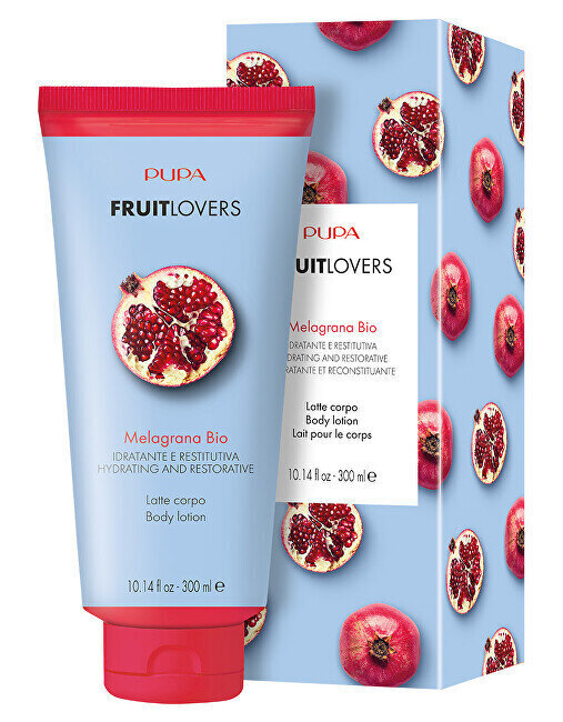 Mitrinošs ķermeņa pieniņš Pupa Bio Fruit Lovers Pomegranate, 300 ml cena un informācija | Ķermeņa krēmi, losjoni | 220.lv