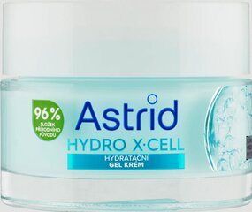 Mitrinošs sejas gēls Astrid Hydro X-Cell, 50 ml cena un informācija | Sejas krēmi | 220.lv