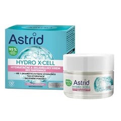 Mitrinošs sejas krēms jutīgai ādai Astrid Hydro X-Cell, 50 ml cena un informācija | Sejas krēmi | 220.lv