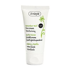 Mitrinošs sejas krēms Ziaja Cucumber and Mint SPF6, 50 ml cena un informācija | Sejas krēmi | 220.lv