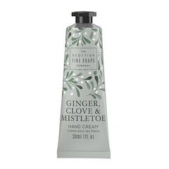 Roku krēms The Scottish Fine Soaps Ginger Clove & Mistletoe, 30 ml cena un informācija | Ķermeņa krēmi, losjoni | 220.lv