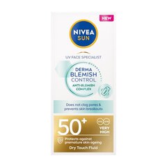 Крем от солнца Nivea_Sun UV Face SPF50+, 40мл цена и информация | Кремы от загара | 220.lv