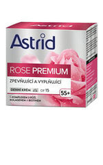 Sejas krēms Astrid OF 15 Rose Premium 55+, 50 ml cena un informācija | Sejas krēmi | 220.lv