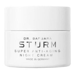 Крем для лица Dr. Sturm Super Anti Aging Night Cream, 50 мл цена и информация | Наносите на чистую кожу лица. Подержите около 10-15 минут и смойте водой. | 220.lv