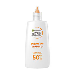 Sejas krēms Garnier Vitamin C SPF 50+ Ambre Solaire, 40 ml cena un informācija | Sauļošanās krēmi | 220.lv
