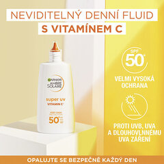 Sejas krēms Garnier Vitamin C SPF 50+ Ambre Solaire, 40 ml cena un informācija | Sauļošanās krēmi | 220.lv