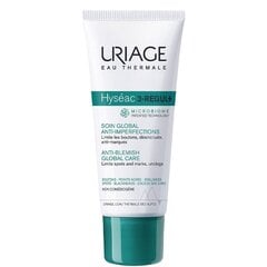 Sejas krēms problemātiskai ādai Uriage Hyséac 3-Regul + Anti-Blemish Global Care, 40 ml cena un informācija | Sejas krēmi | 220.lv